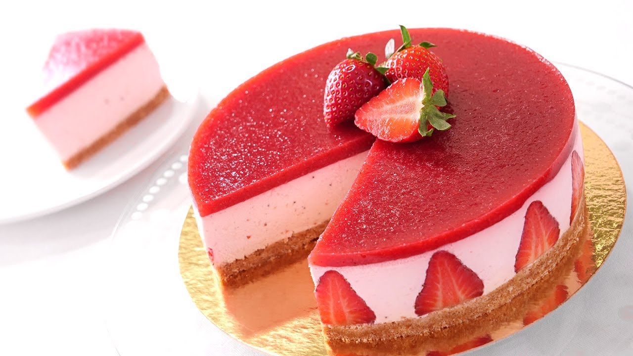 tarta de fresas fria